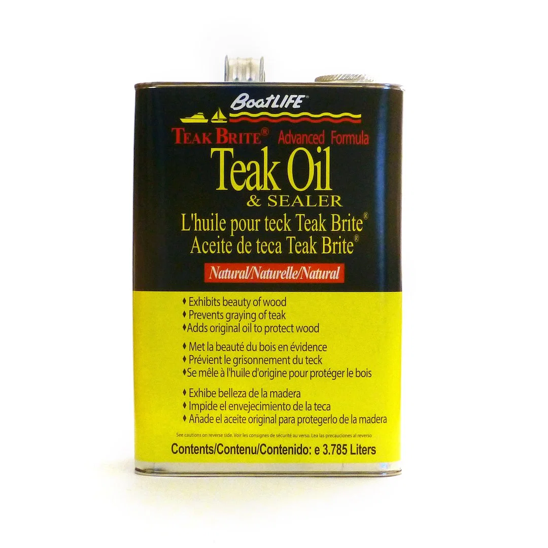 1089 – LIFE INDUST. Boat Teak Sealer, Use To Restore And Protects Teak And Other Woods 128 Ounce Can Single Natural